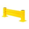 9' L x 18" H - Single-Rail Guard Rail - Starter - Offset Base