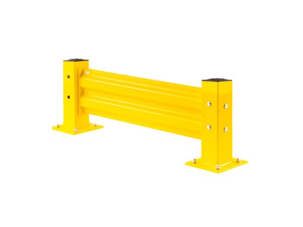 9' L x 18" H - Single-Rail Guard Rail - Starter - Offset Base