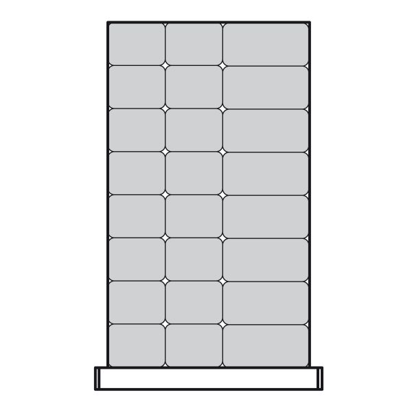 Plastic Bins Proposal, 24 bins (18"W x 27"D x 3"H)