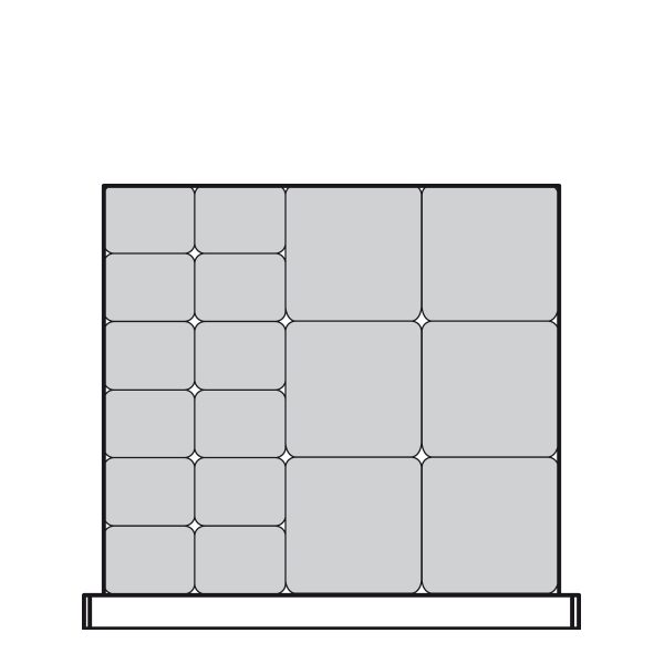 Plastic Bins Proposal, 18 bins (24"W x 21"D x 3"H)