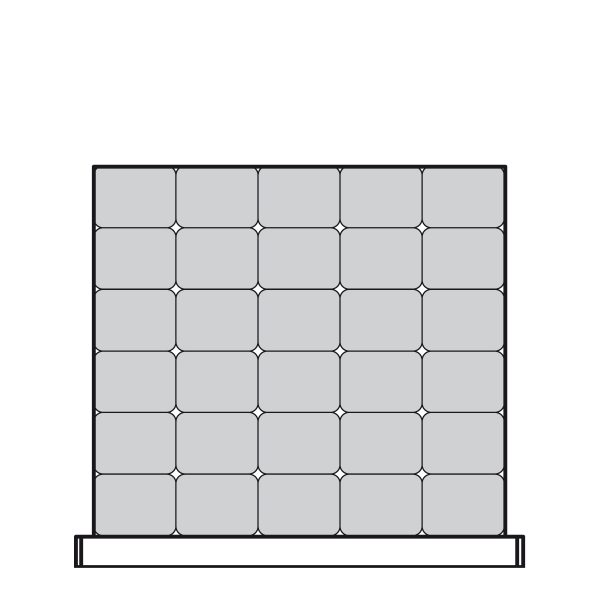 Plastic Bins Proposal, 30 bins (24"W x 21"D x 4"H)