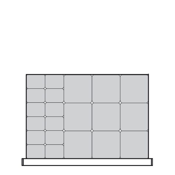 Plastic Bins Proposal, 21 bins (30"W x 21"D x 4"H)