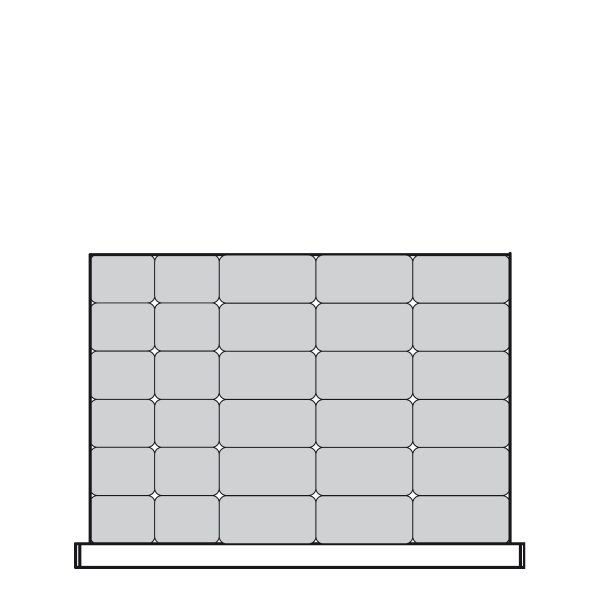 Plastic Bins Proposal, 30 bins (30"W x 21"D x 4"H)