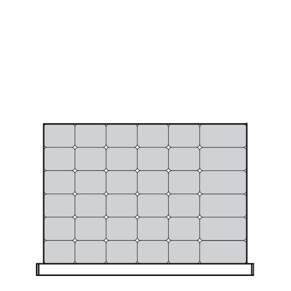 Plastic Bins Proposal, 36 bins (30"W x 21"D x 3"H)