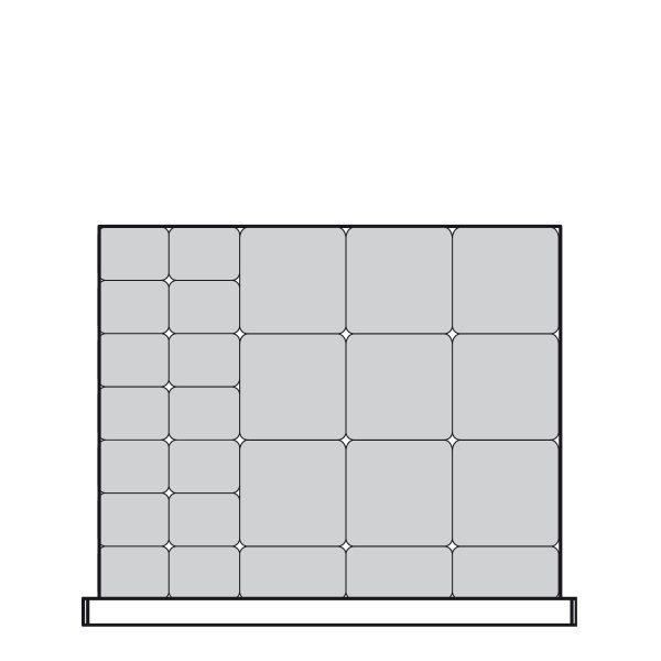 Plastic Bins Proposal, 26 bins (30"W x 24"D x 3"H)