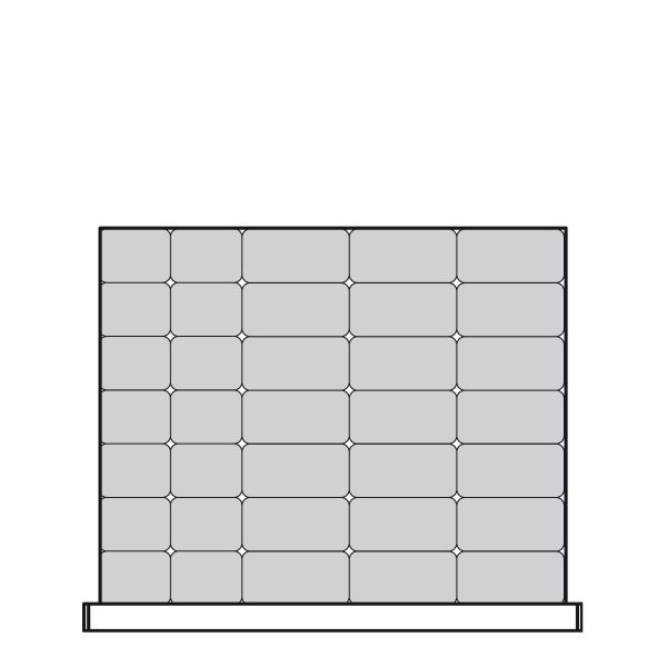 Plastic Bins Proposal, 35 bins (30"W x 24"D x 3"H)