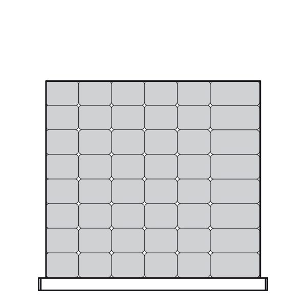 Plastic Bins Proposal, 48 bins (30"W x 27"D x 4"H)