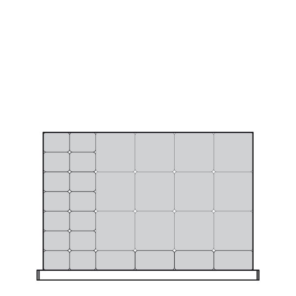 Plastic Bins Proposal, 30 bins (36"W x 24"D x 3"H)