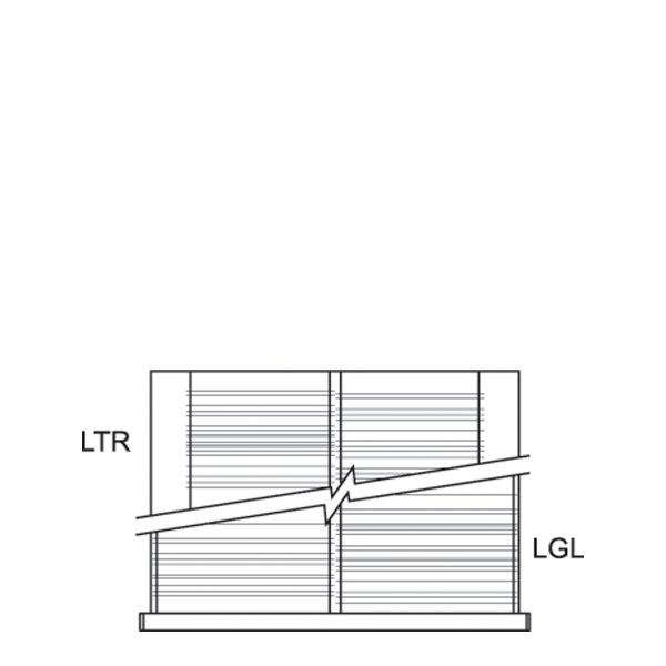 Folder Hanging Bars for Drawer (36"W x 24"D x 12"H)