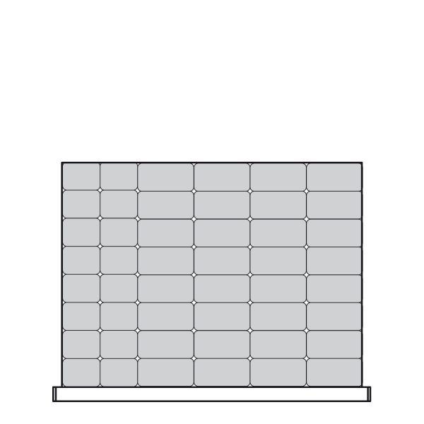 Plastic Bins Proposal, 48 bins (36"W x 27"D x 4"H)