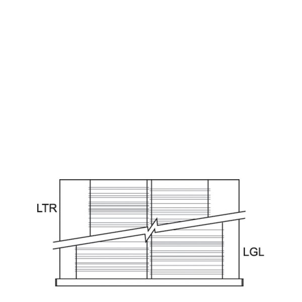 Folder Hanging Bars for Drawer (42"W x 24"D x 12"H)