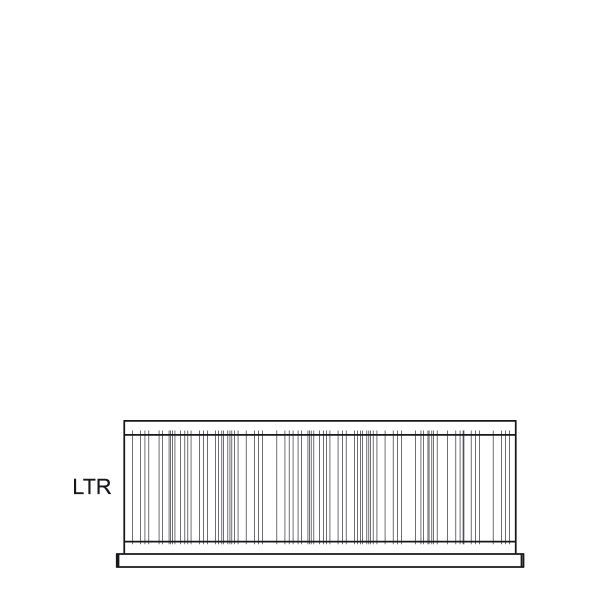 Folder Hanging Bars for Drawer (48"W x 18"D x 12"H)