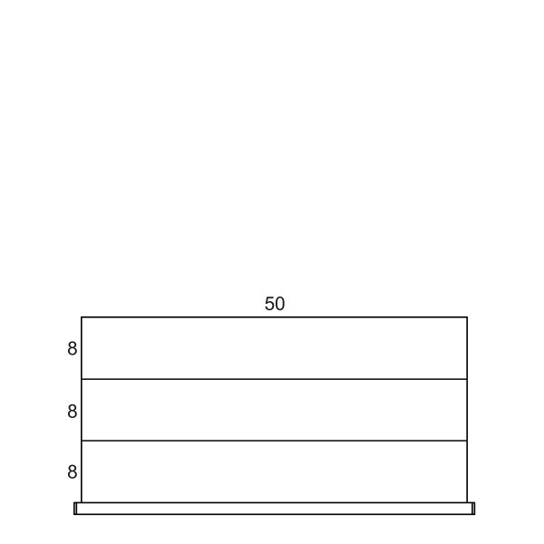 Partitions & Dividers Proposal, (54"W x 27"D x 7"H)