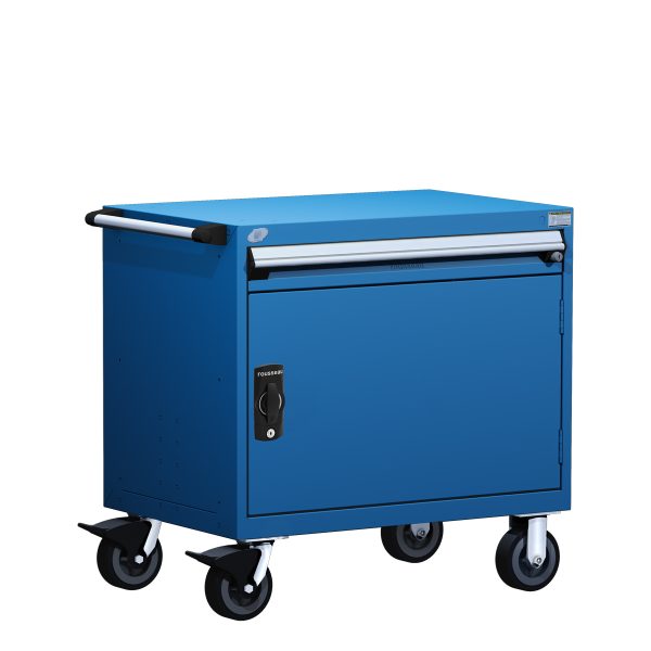 Heavy-Duty Mobile Cabinet (36"W x 18"D x 35 1/2"H), Cabinet with Bottom Shelf, 1 Drawer w/o Partitions