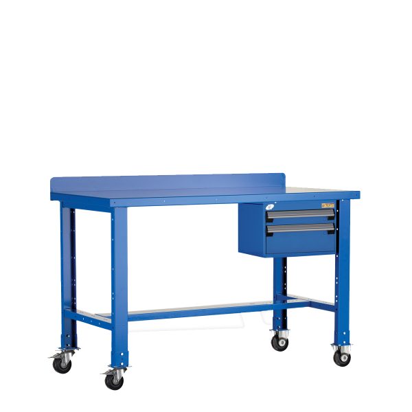 Mobile Workbench with Painted Steel Top