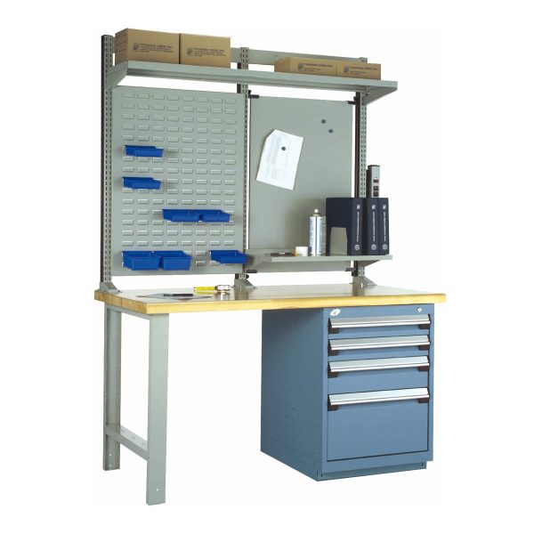 Workstation with Laminated Wood Top