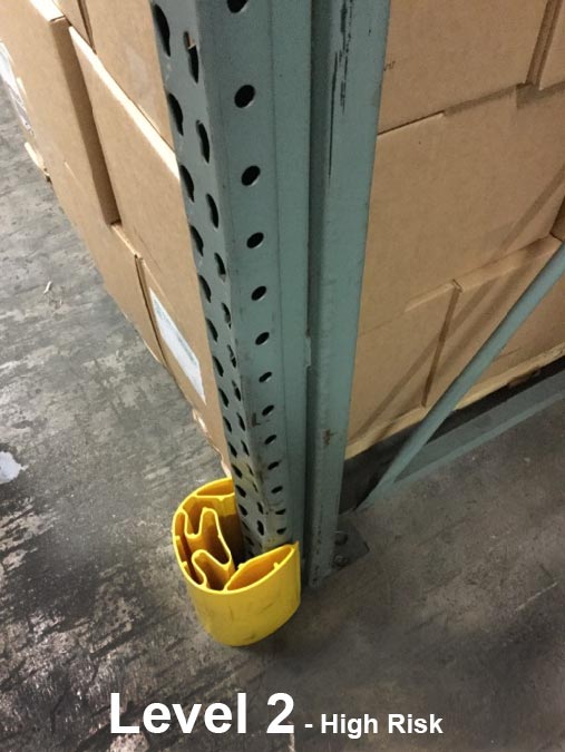 Storage Rack Damage - Risk Factor Level 2 - Dallas TX