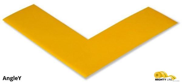 Mighty Line 2" Wide Solid YELLOW Angle - Pack of 100