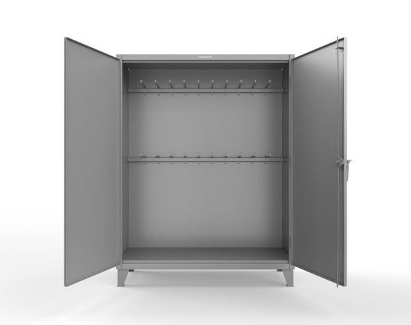 Extreme Duty 12 GA Rigging Cabinet with 20 Hooks - 60 In. W x 24 In. D x 78 In. H OUTLET