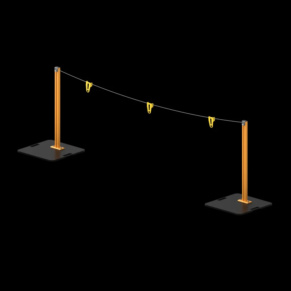 Rooftop Warning Line System 9