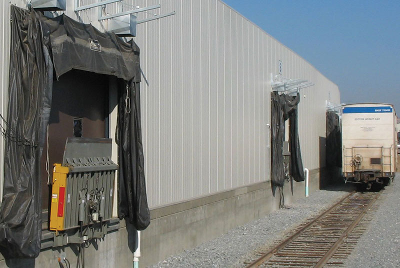 Rail car ramp dock levelers